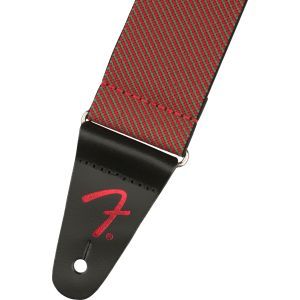 Fender Limited Edition WeighLess Festive Strap Red and Green