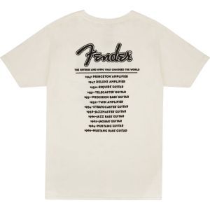 Fender Fender World Tour T-Shirt Vintage White