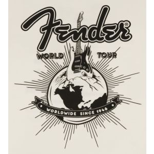 Fender Fender World Tour T-Shirt Vintage White