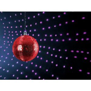 Glob de oglinzi Eurolite 10cm rosu