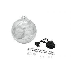 Eurolite Mirror Ball 30cm with motor + LED PST-5 QCL Spot bk