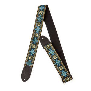 Gretsch Guitars G Brand Strap Blue/Orange Black Ends