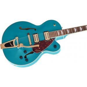 Gretsch G2410TG Streamliner Hollow Body Single-Cut with Bigsby and Gold Hardware Ocean Turquoise