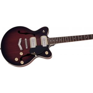 Gretsch Guitars G2655-P90 Streamliner Center Block Jr. Double-Cut P90 with V-Stoptail Claret Burst