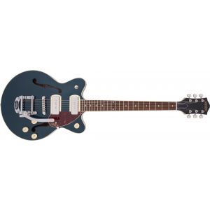 Gretsch Guitars G2655T-P90 Streamliner Center Block Jr. Double-Cut P90 with Bigsby Two-Tone Midnight Sapphire and Vintage Mahogany Stain