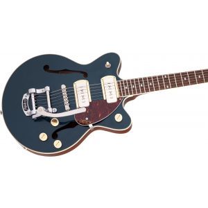 Gretsch Guitars G2655T-P90 Streamliner Center Block Jr. Double-Cut P90 with Bigsby Two-Tone Midnight Sapphire and Vintage Mahogany Stain