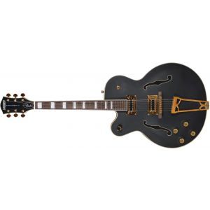 Gretsch Guitars G5191BK Tim Armstrong Signature Electromatic Hollow Body with Gold Hardware Left-Handed Matte Black