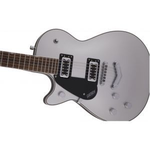 Gretsch Guitars G5230LH Electromatic Jet FT Single-Cut with V-Stoptail Left-Handed Airline Silver
