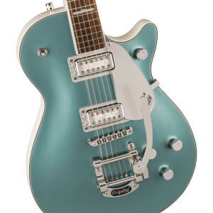 Gretsch G5230T-140 Electromatic 140th Double Platinum Jet with Bigsby Two-Tone Stone Platinum/Pearl Platinum