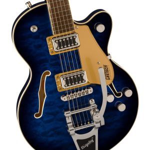 Gretsch G5655T-QM Electromatic Center Block Jr. Single-Cut Quilted Maple with Bigsby Hudson Sky