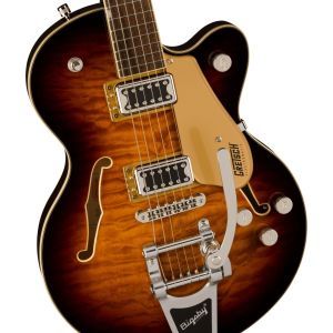 Gretsch G5655T-QM Electromatic Center Block Jr. Single-Cut Quilted Maple with Bigsby Sweet Tea