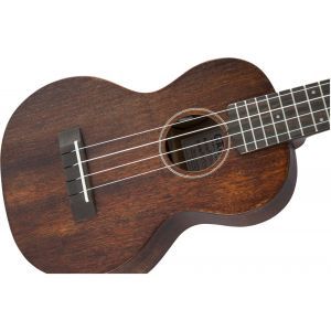 Gretsch Guitars G9110-L A.E. Concert Long-Neck Ukulele with Gig Bag Acoustic - Electric Vintage Mahogany Stain