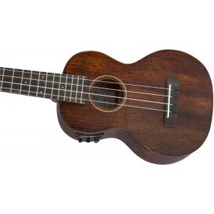 Gretsch Guitars G9110-L A.E. Concert Long-Neck Ukulele with Gig Bag Acoustic - Electric Vintage Mahogany Stain