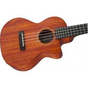 Gretsch Guitars G9121 A.C.E. Tenor Ukulele with Gig Bag Acoustic - Cutaway - Electric Honey Mahogany Stain