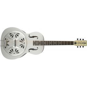 Gretsch Guitars G9221 Bobtail Round-Neck Acoustic - Electric Steel Body Resonator Guitar Weathered