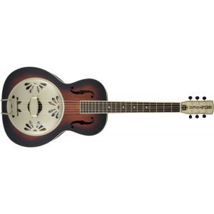 Gretsch Guitars G9241 Alligator Biscuit Round-Neck with Fishman Nashville Pickup 2-Color Sunburst
