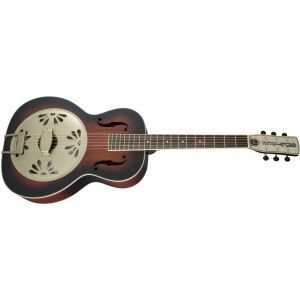 Gretsch Guitars G9241 Alligator Biscuit Round-Neck Acoustic - Electric Resonator Guitar 2-Color Sunburst