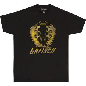 Gretsch Headstock Pick T-Shirt Black Small