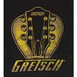 Gretsch Headstock Pick T-Shirt Black Small
