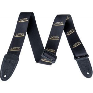Gretsch Vibrato Arm Pattern Straps Black and Gold