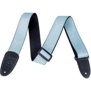 Gretsch Guitars Wing Logo Pattern Strap Seafoam with White Logos