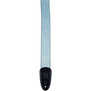 Gretsch Guitars Wing Logo Pattern Strap Seafoam with White Logos