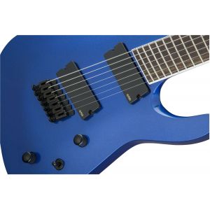 Jackson X Series Soloist Arch Top SLAT7 MS Laurel Fingerboard Multi-Scale Metallic Blue