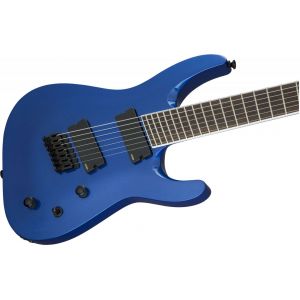 Jackson X Series Soloist Arch Top SLAT7 MS Laurel Fingerboard Multi-Scale Metallic Blue