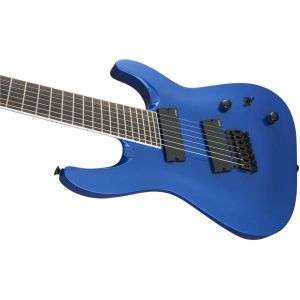 Jackson X Series Soloist Arch Top SLAT7 MS Laurel Fingerboard Multi-Scale Metallic Blue
