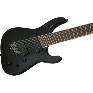 Jackson X Series Soloist Arch Top SLAT8 MS Laurel Fingerboard Multi-Scale Gloss Black