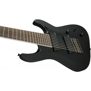 Jackson X Series Soloist Arch Top SLAT8 MS Laurel Fingerboard Multi-Scale Gloss Black