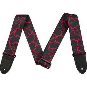 Jackson 2 Poly Strap Crackle Black and Red