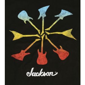 Jackson Guitar Shapes T-Shirt Black XXL