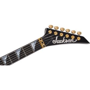 Jackson MJ Series Rhoads RR24MG Black with Yellow Pinstripes