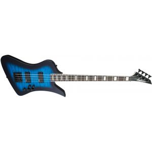 Jackson JS Series Kelly Bird JS3Q Amaranth Fingerboard Transparent Blue Burst