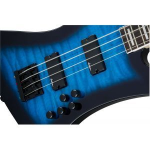 Jackson JS Series Kelly Bird JS3Q Amaranth Fingerboard Transparent Blue Burst