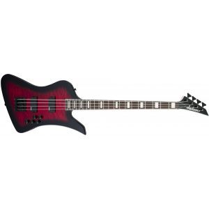 Jackson JS Series Kelly Bird JS3Q Amaranth Fingerboard Transparent Red Burst