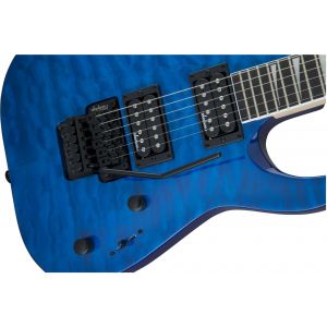 Jackson JS Series Dinky Arch Top JS32Q DKA Amaranth Fingerboard Transparent Blue