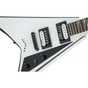 Jackson JS Series Rhoads JS32T White with Black Bevels