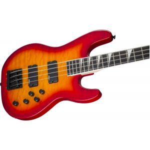 Jackson JS Series Concert Bass JS3Q Amaranth Fingerboard Cherry Burst