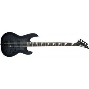 Jackson JS Series Concert Bass JS3Q Amaranth Fingerboard Transparent Black Burst