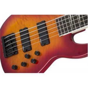 Jackson JS Series Concert Bass JS3VQ Amaranth Fingerboard Cherry Burst