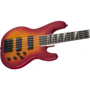 Jackson JS Series Concert Bass JS3VQ Amaranth Fingerboard Cherry Burst