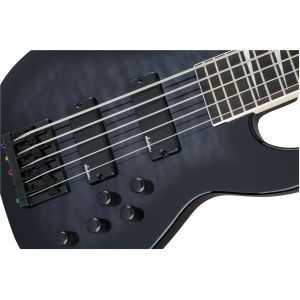 Jackson JS Series Concert Bass JS3VQ Amaranth Fingerboard Transparent Black Burst