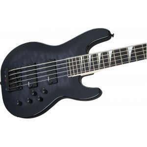 Jackson JS Series Concert Bass JS3VQ Amaranth Fingerboard Transparent Black Burst
