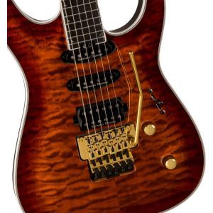 Jackson Pro Plus Series Soloist SLA3Q Amber Tiger Eye