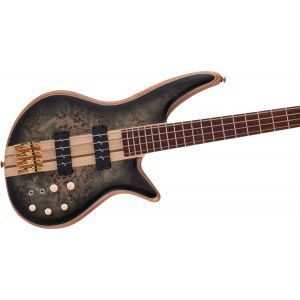 Jackson Pro Series Spectra Bass SBP IV Caramelized Jatoba Fingerboard Transparent Black Burst