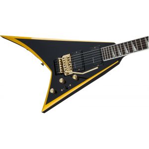 Jackson X Series Rhoads RRX24 Black with Yellow Bevels
