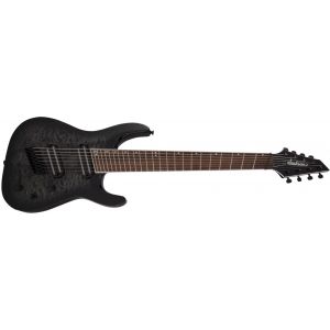 Jackson X Series Soloist Arch Top SLATX8Q MS Laurel Fingerboard Multi-Scale Transparent Black Burst
