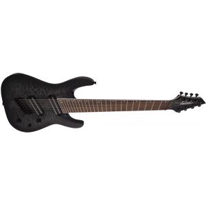 Jackson X Series Soloist Arch Top SLATX8Q MS Laurel Fingerboard Multi-Scale Transparent Black Burst